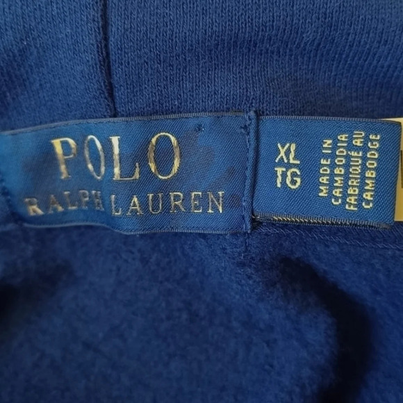 Polo Ralph Lauren Three Polo Pony Sweatshirt with Hood Preppy Embroidere… - Picture 8 of 11